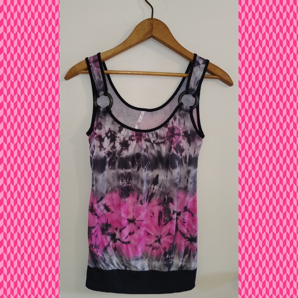 VintageY2K Rue 21 Tie Dye Shirt/ Tunic- Indie Emo Scene Rocker Chick Mallgoth
